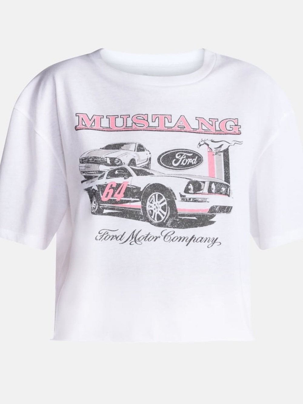 No Boundaries Ford Mustang Graphic Boyfriend Tee
